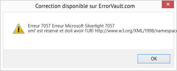 Fix Erreur Microsoft Silverlight 7057 (Error Erreur 7057)