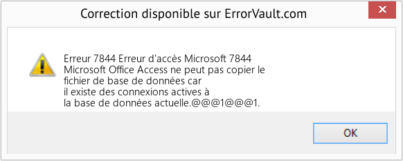 Download Error Erreur 7844 (Erreur d'accès Microsoft 7844) Repair Tool Fix Erreur d'accès Microsoft 7844 (Error Erreur 7844)
