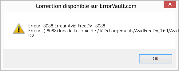 Fix Erreur Avid FreeDV -8088 (Error Erreur -8088)