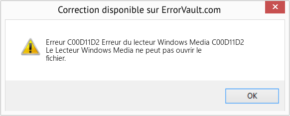 Download Error Erreur C00D11D2 (Erreur du lecteur Windows Media C00D11D2) Repair Tool Fix Erreur du lecteur Windows Media C00D11D2 (Error Erreur C00D11D2)