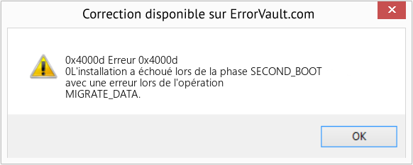 Fix Erreur 0x4000d (Error 0x4000d)