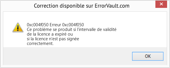 Fix Erreur 0xc004f050 (Error 0xc004f050)