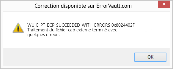 Fix 0x8024402F (Error WU_E_PT_ECP_SUCCEEDED_WITH_ERRORS)
