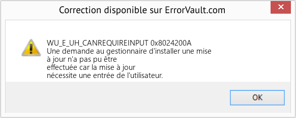 Fix 0x8024200A (Error WU_E_UH_CANREQUIREINPUT)