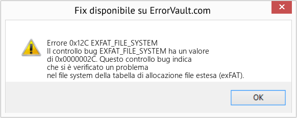 Fix EXFAT_FILE_SYSTEM (Error Errore 0x12C)