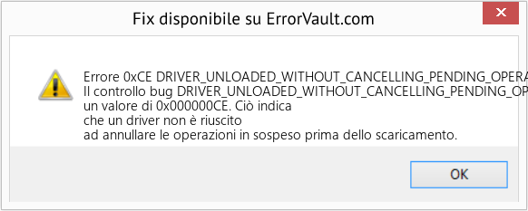 Fix DRIVER_UNLOADED_WITHOUT_CANCELLING_PENDING_OPERATIONS (Error Errore 0xCE)