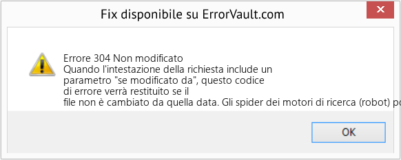 Fix Non modificato (Error Errore 304)