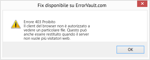 Fix Proibito (Error Errore 403)