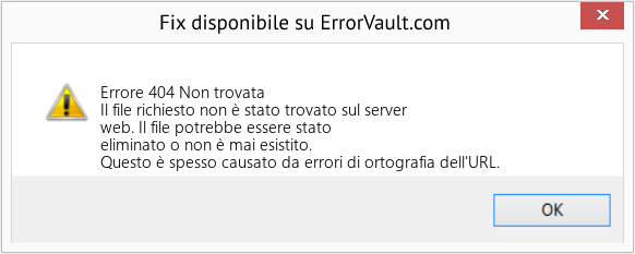 Fix Non trovata (Error Errore 404)