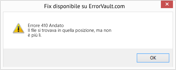 Fix Andato (Error Errore 410)