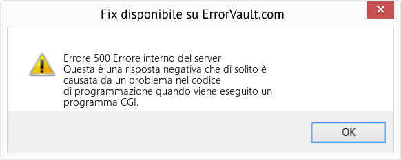 Fix Errore interno del server (Error Errore 500)