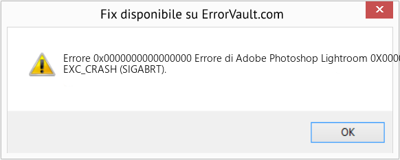 Fix Errore di Adobe Photoshop Lightroom 0X0000000000000000 (Error Codee 0x0000000000000000)