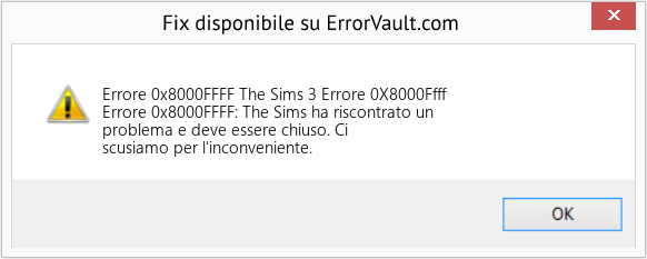 Fix The Sims 3 Errore 0X8000Ffff (Error Codee 0x8000FFFF)