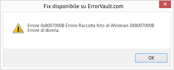 Fix Errore Raccolta foto di Windows 0X8007000B (Error Codee 0x8007000B)