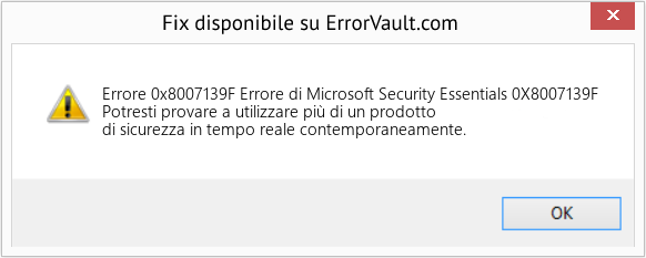 Fix Errore di Microsoft Security Essentials 0X8007139F (Error Codee 0x8007139F)