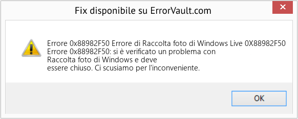 Fix Errore di Raccolta foto di Windows Live 0X88982F50 (Error Codee 0x88982F50)