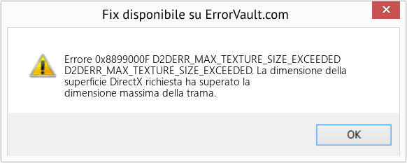Fix D2DERR_MAX_TEXTURE_SIZE_EXCEEDED (Error Codee 0x8899000F)