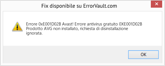 Fix Avast! Errore antivirus gratuito 0XE001D02B (Error Codee 0xE001D02B)