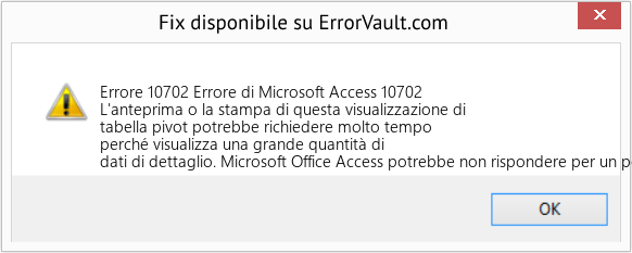 Fix Errore di Microsoft Access 10702 (Error Codee 10702)