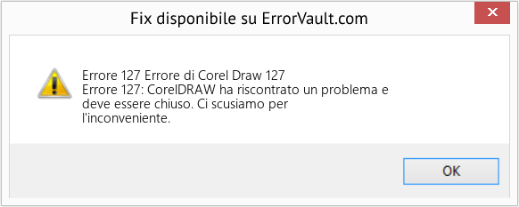 Fix Errore di Corel Draw 127 (Error Codee 127)