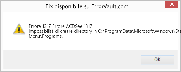 Fix Errore ACDSee 1317 (Error Codee 1317)
