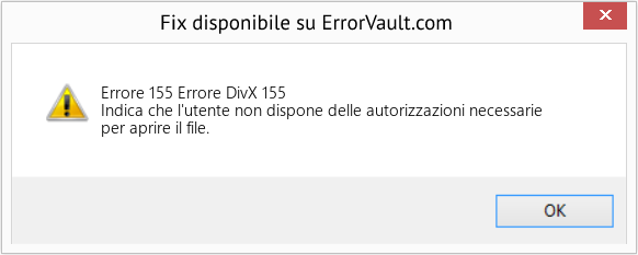 Download Error <?php echo $number; ?> (Errore DivX 155) Repair Tool Fix Errore DivX 155 (Error Codee 155)
