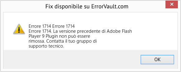 Fix Errore 1714 (Error Codee 1714)