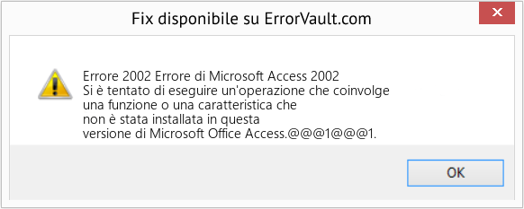 Download Error <?php echo $number; ?> (Errore di Microsoft Access 2002) Repair Tool Fix Errore di Microsoft Access 2002 (Error Codee 2002)