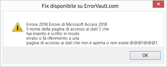 Download Error <?php echo $number; ?> (Errore di Microsoft Access 2018) Repair Tool Fix Errore di Microsoft Access 2018 (Error Codee 2018)