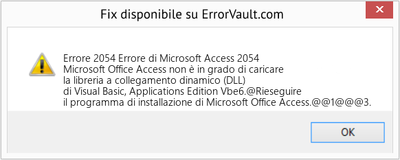 Fix Errore di Microsoft Access 2054 (Error Codee 2054)