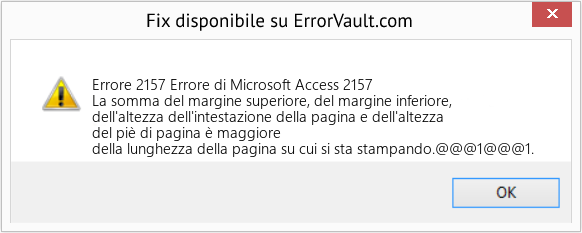 Fix Errore di Microsoft Access 2157 (Error Codee 2157)