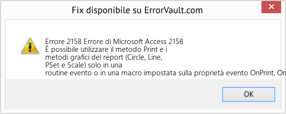 Fix Errore di Microsoft Access 2158 (Error Codee 2158)