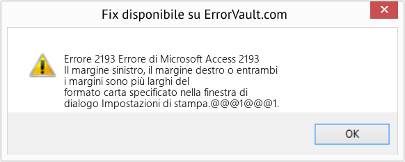 Fix Errore di Microsoft Access 2193 (Error Codee 2193)