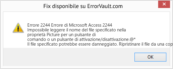 Fix Errore di Microsoft Access 2244 (Error Codee 2244)
