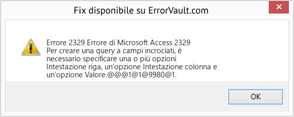 Fix Errore di Microsoft Access 2329 (Error Codee 2329)