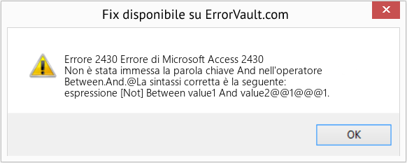 Download Error <?php echo $number; ?> (Errore di Microsoft Access 2430) Repair Tool Fix Errore di Microsoft Access 2430 (Error Codee 2430)