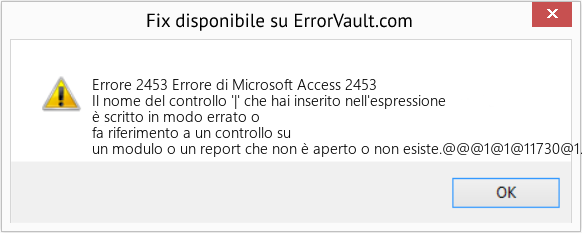 Download Error <?php echo $number; ?> (Errore di Microsoft Access 2453) Repair Tool Fix Errore di Microsoft Access 2453 (Error Codee 2453)