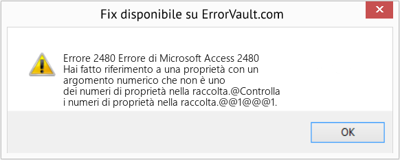 Download Error <?php echo $number; ?> (Errore di Microsoft Access 2480) Repair Tool Fix Errore di Microsoft Access 2480 (Error Codee 2480)