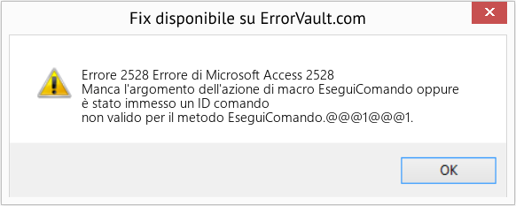 Download Error <?php echo $number; ?> (Errore di Microsoft Access 2528) Repair Tool Fix Errore di Microsoft Access 2528 (Error Codee 2528)