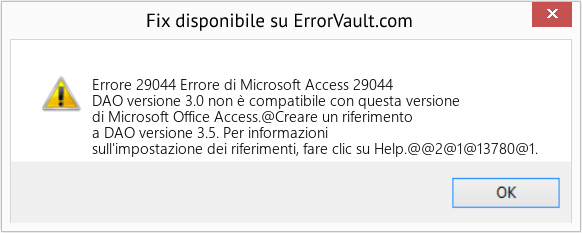 Download Error <?php echo $number; ?> (Errore di Microsoft Access 29044) Repair Tool Fix Errore di Microsoft Access 29044 (Error Codee 29044)