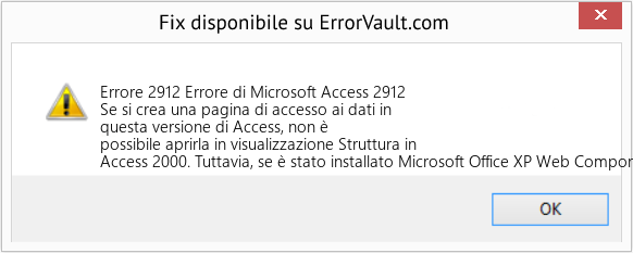 Fix Errore di Microsoft Access 2912 (Error Codee 2912)