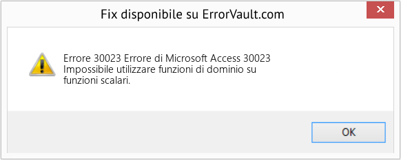 Fix Errore di Microsoft Access 30023 (Error Codee 30023)
