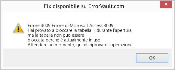 Download Error <?php echo $number; ?> (Errore di Microsoft Access 3009) Repair Tool Fix Errore di Microsoft Access 3009 (Error Codee 3009)