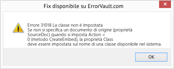 Download Error <?php echo $number; ?> (La classe non è impostata) Repair Tool Fix La classe non è impostata (Error Codee 31018)