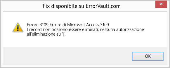 Download Error <?php echo $number; ?> (Errore di Microsoft Access 3109) Repair Tool Fix Errore di Microsoft Access 3109 (Error Codee 3109)