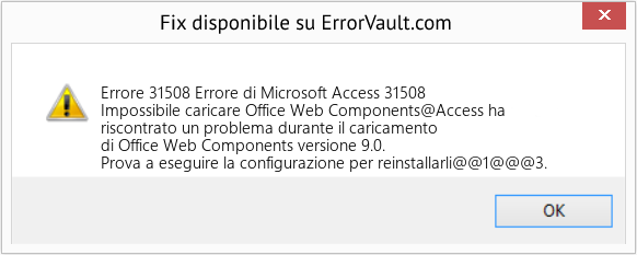 Fix Errore di Microsoft Access 31508 (Error Codee 31508)