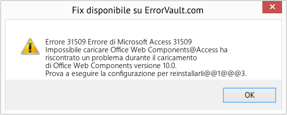 Fix Errore di Microsoft Access 31509 (Error Codee 31509)