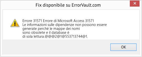 Fix Errore di Microsoft Access 31571 (Error Codee 31571)