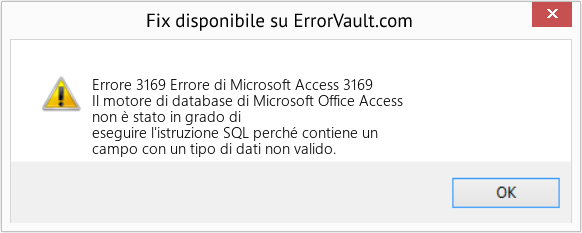 Fix Errore di Microsoft Access 3169 (Error Codee 3169)