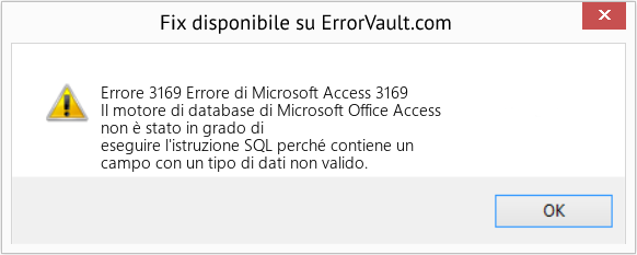 Download Error <?php echo $number; ?> (Errore di Microsoft Access 3169) Repair Tool Fix Errore di Microsoft Access 3169 (Error Codee 3169)